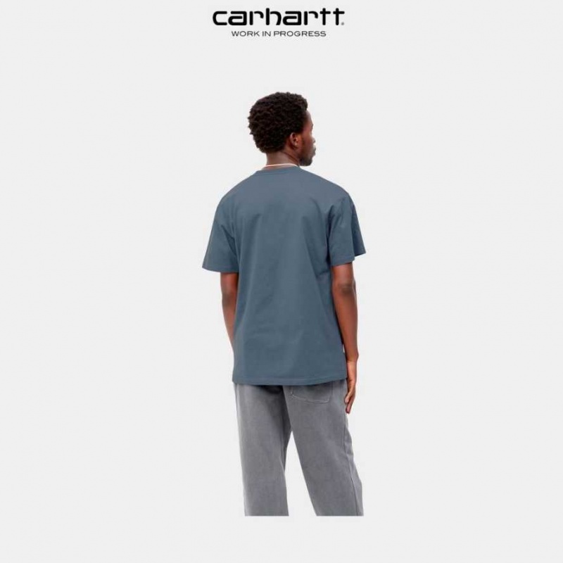 Carhartt Wip Chase T-Shirt Storm Blue | TH0002155