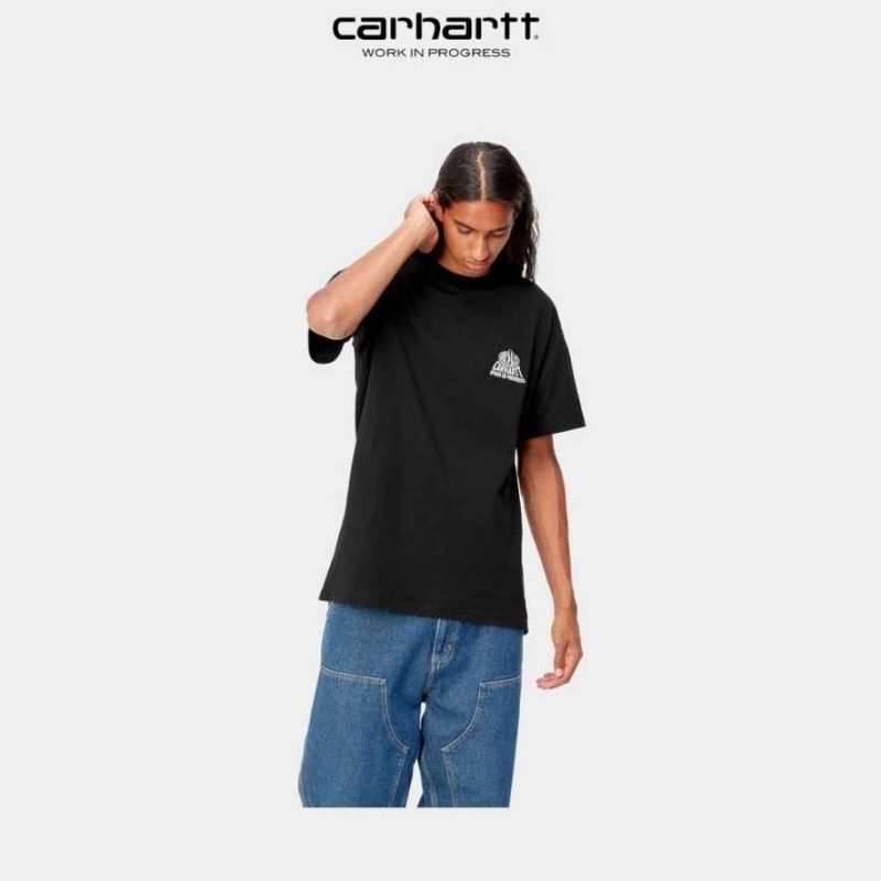 Carhartt Wip City T-Shirt Black | TH0002170