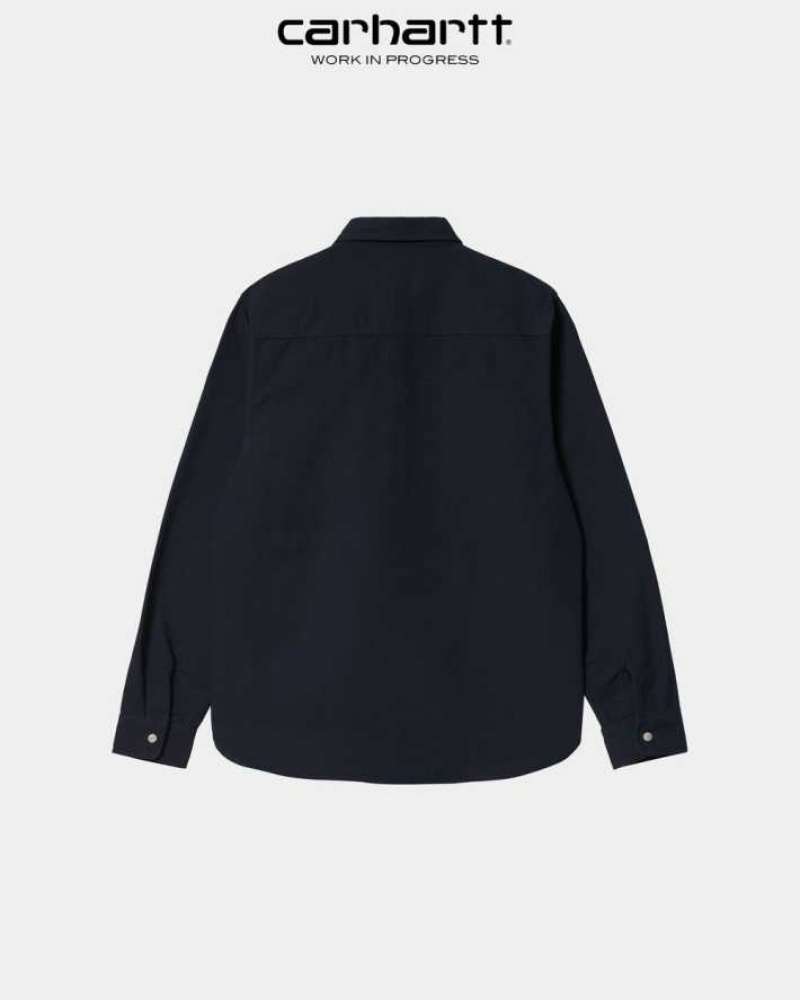 Carhartt Wip Clink Shirt - Canvas Dark Navy | TH0001789