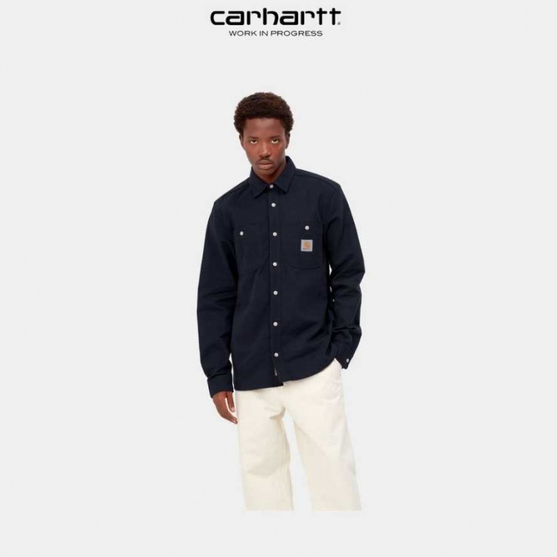 Carhartt Wip Clink Shirt - Canvas Dark Navy | TH0001789