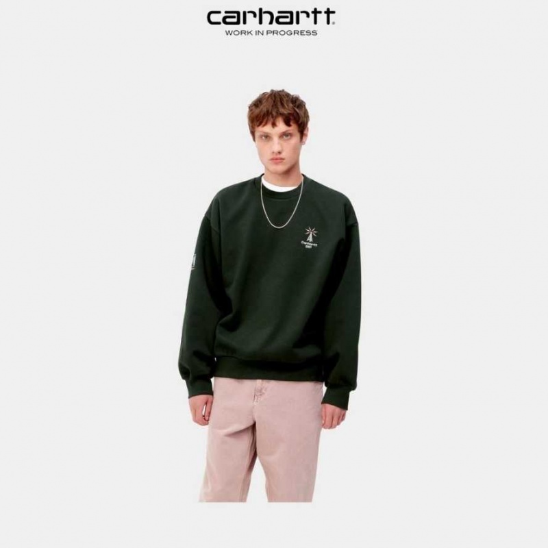 Carhartt Wip Connect Sweatshirt Dark Cedar | TH0000276