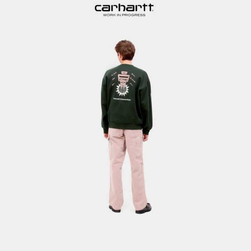 Carhartt Wip Connect Sweatshirt Dark Cedar | TH0000276