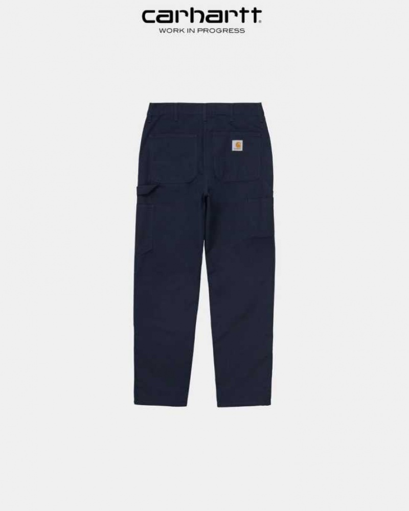 Carhartt Wip Double Knee Pant Dark Navy | TH0001393