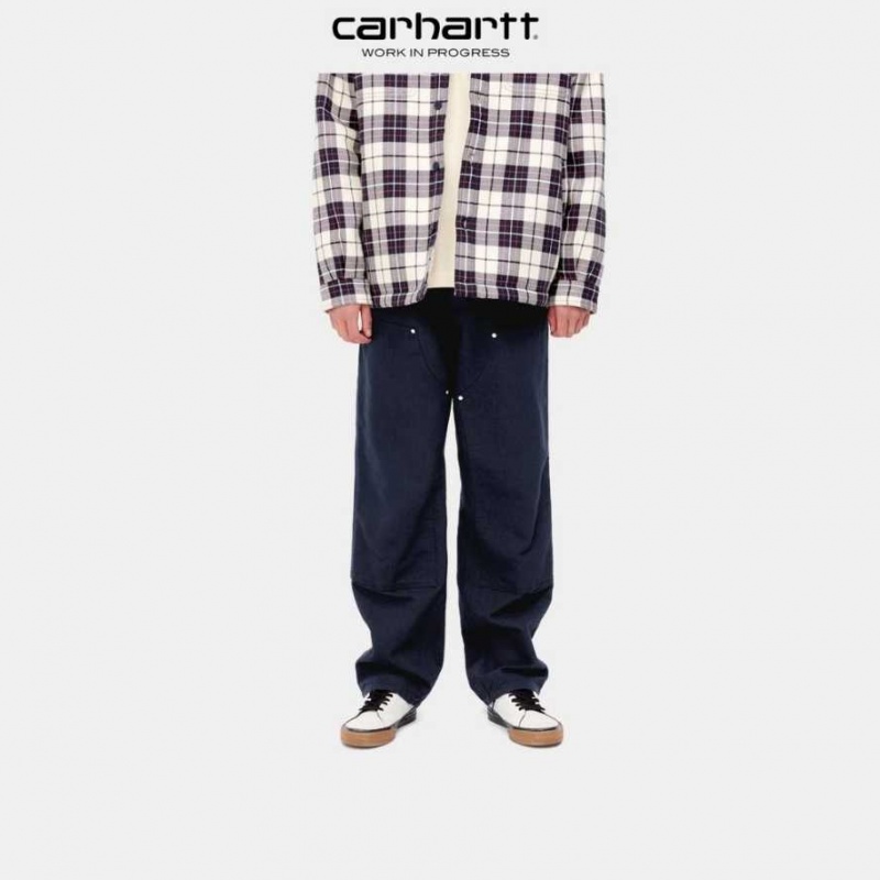 Carhartt Wip Double Knee Pant Dark Navy | TH0001393