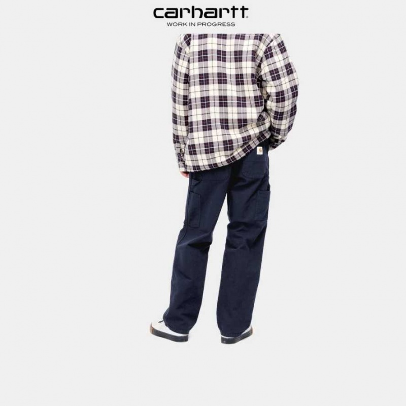 Carhartt Wip Double Knee Pant Dark Navy | TH0001393