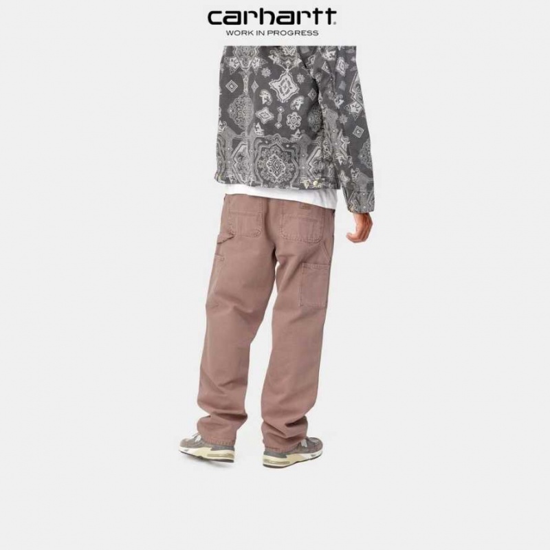 Carhartt Wip Double Knee Pant Dark Plum (faded) | TH0001394