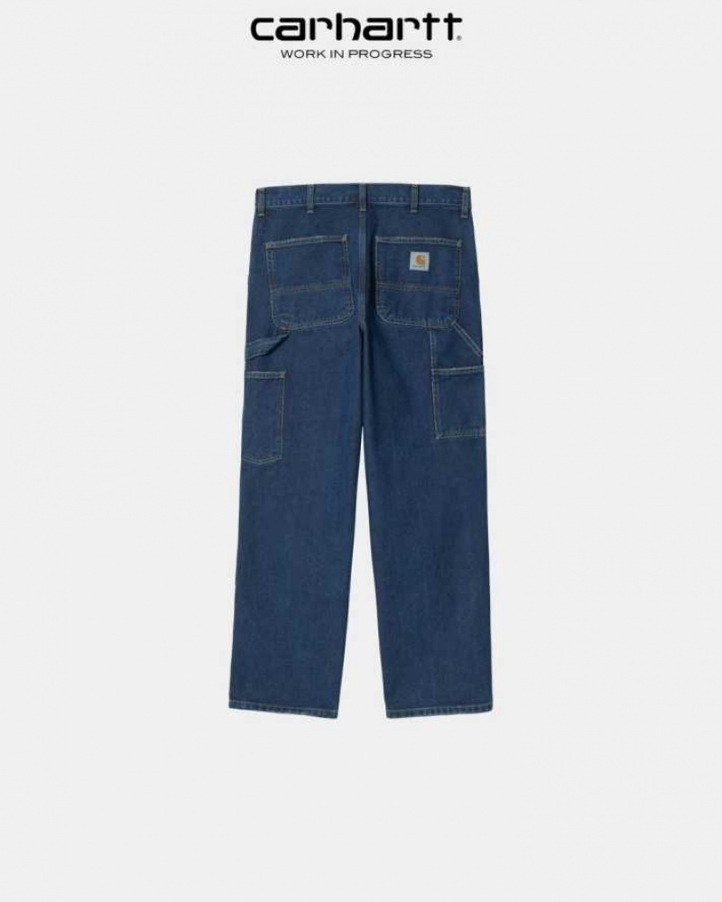 Carhartt Wip Double Knee Pant - Denim Blue (stone washed) | TH0001390