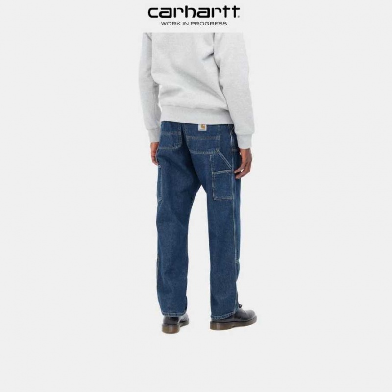 Carhartt Wip Double Knee Pant - Denim Blue (stone washed) | TH0001390