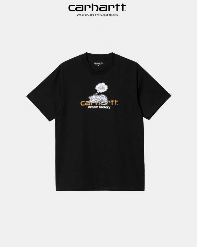 Carhartt Wip Dream Factory T-Shirt Black | TH0002177