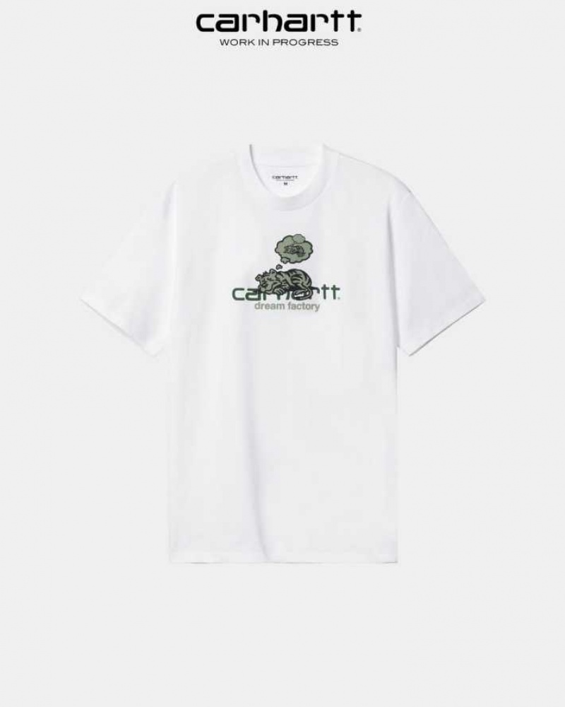 Carhartt Wip Dream Factory T-Shirt White | TH0002176