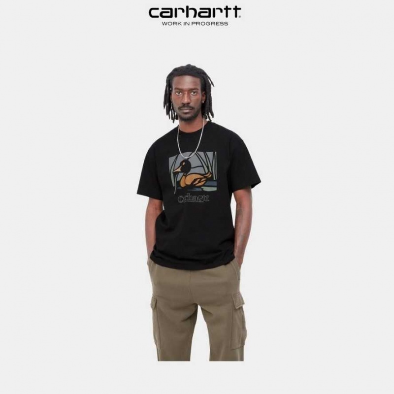 Carhartt Wip Duck Pond T-Shirt Black | TH0002182