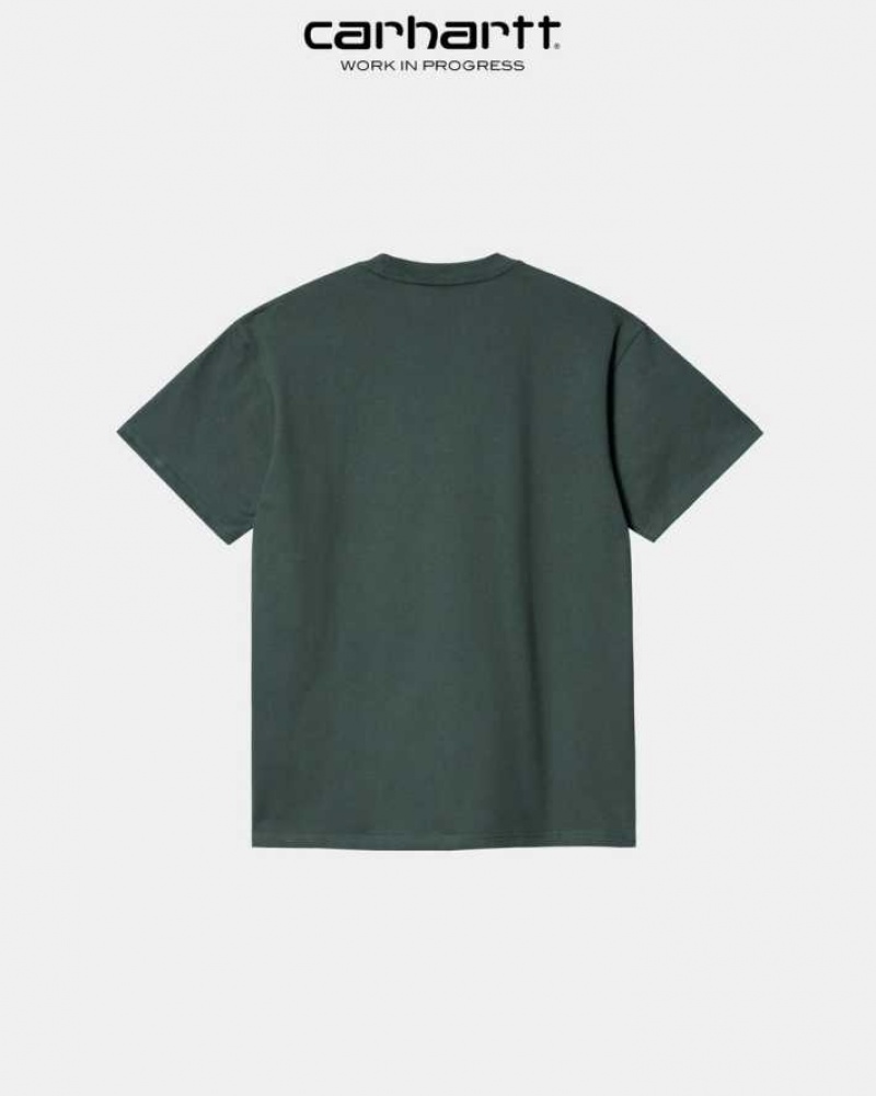 Carhartt Wip Duck Pond T-Shirt Juniper | TH0002183