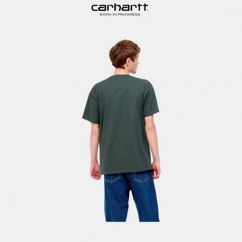 Carhartt Wip Duck Pond T-Shirt Juniper | TH0002183