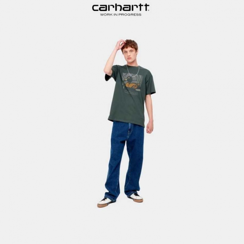 Carhartt Wip Duck Pond T-Shirt Juniper | TH0002183