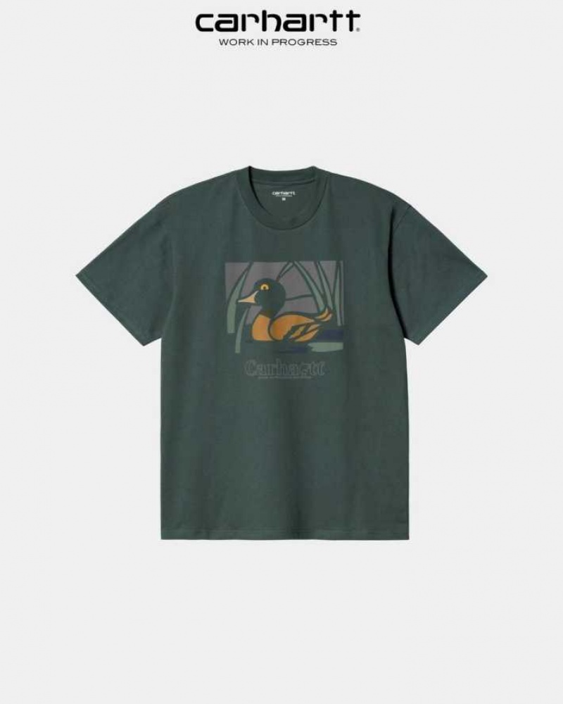 Carhartt Wip Duck Pond T-Shirt Juniper | TH0002183