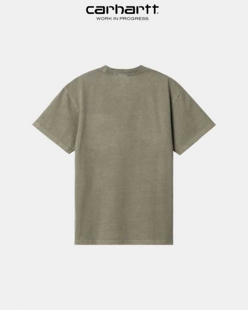 Carhartt Wip Duster Pocket T-Shirt Seaweed | TH0002186