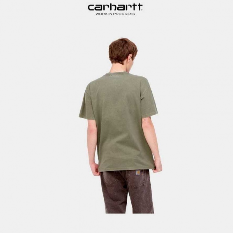 Carhartt Wip Duster Pocket T-Shirt Seaweed | TH0002186