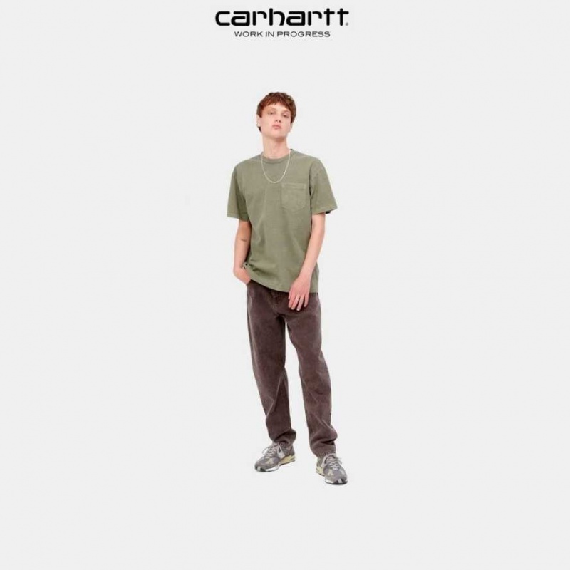 Carhartt Wip Duster Pocket T-Shirt Seaweed | TH0002186