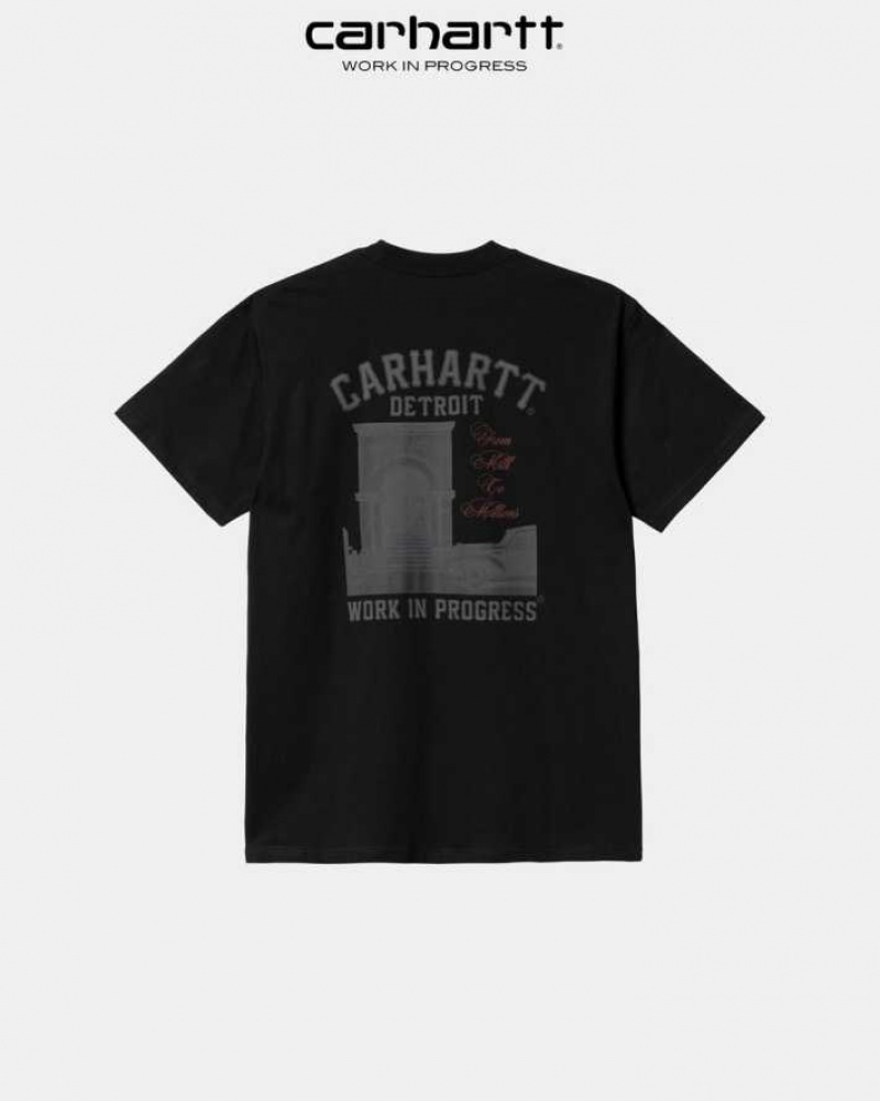 Carhartt Wip Entrance T-Shirt Black | TH0002194