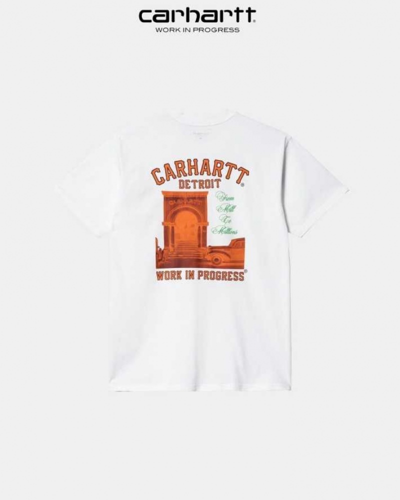 Carhartt Wip Entrance T-Shirt White | TH0002196