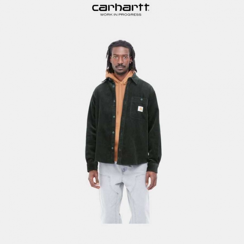 Carhartt Wip Flint Shirt Dark Cedar | TH0001794