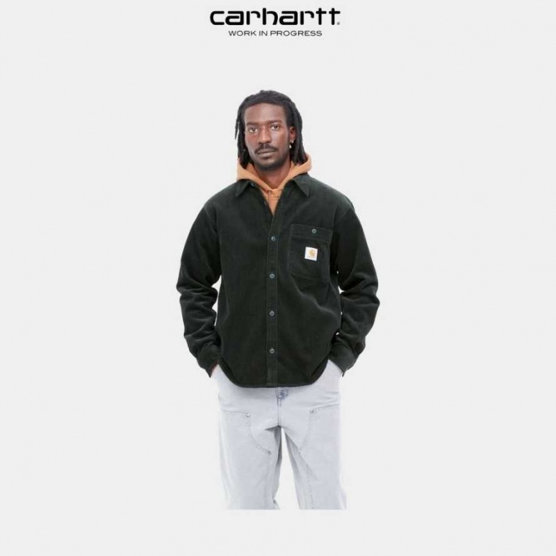 Carhartt Wip Flint Shirt Dark Cedar | TH0001794