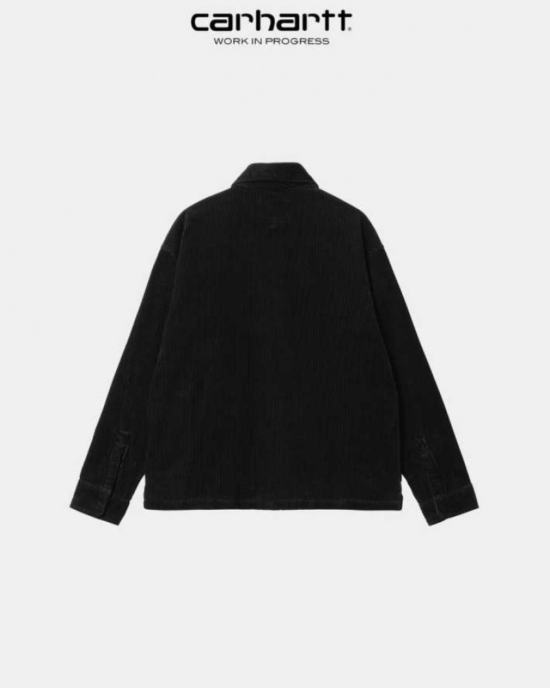 Carhartt Wip Foy Shirt Jacket Black | TH0001759