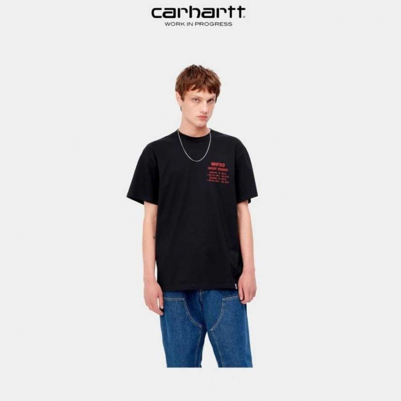 Carhartt Wip Freight Services T-Shirt Dark Navy | TH0002199