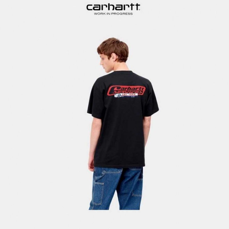 Carhartt Wip Freight Services T-Shirt Dark Navy | TH0002199