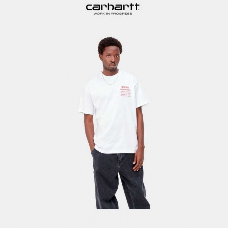 Carhartt Wip Freight Services T-Shirt White | TH0002198