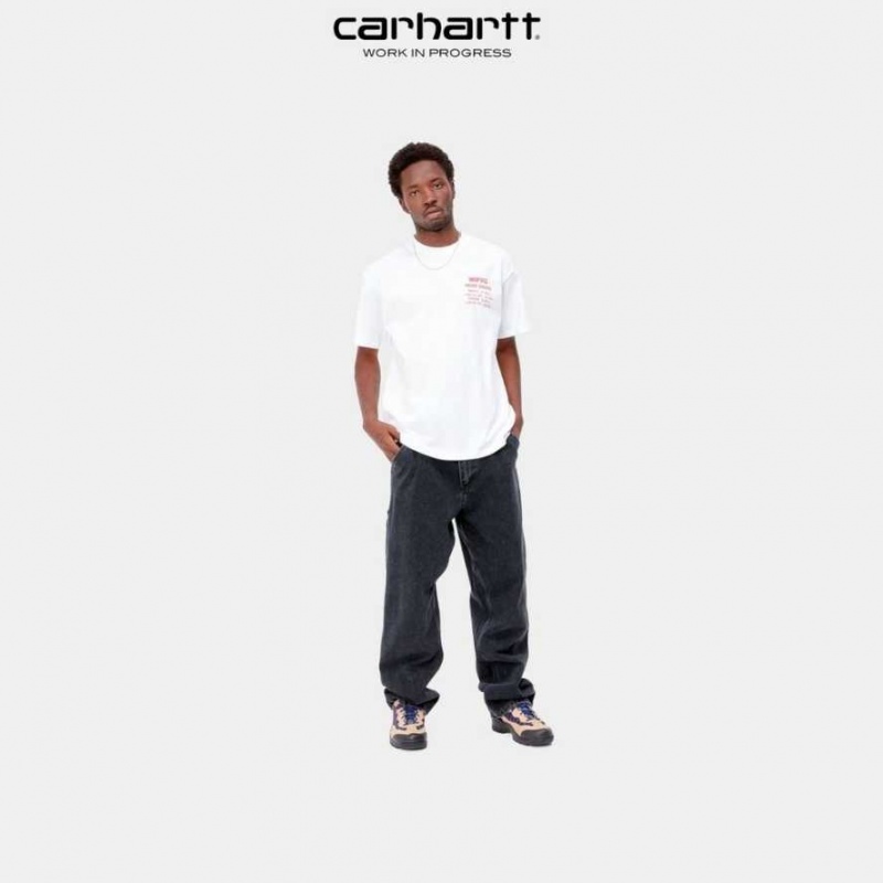 Carhartt Wip Freight Services T-Shirt White | TH0002198