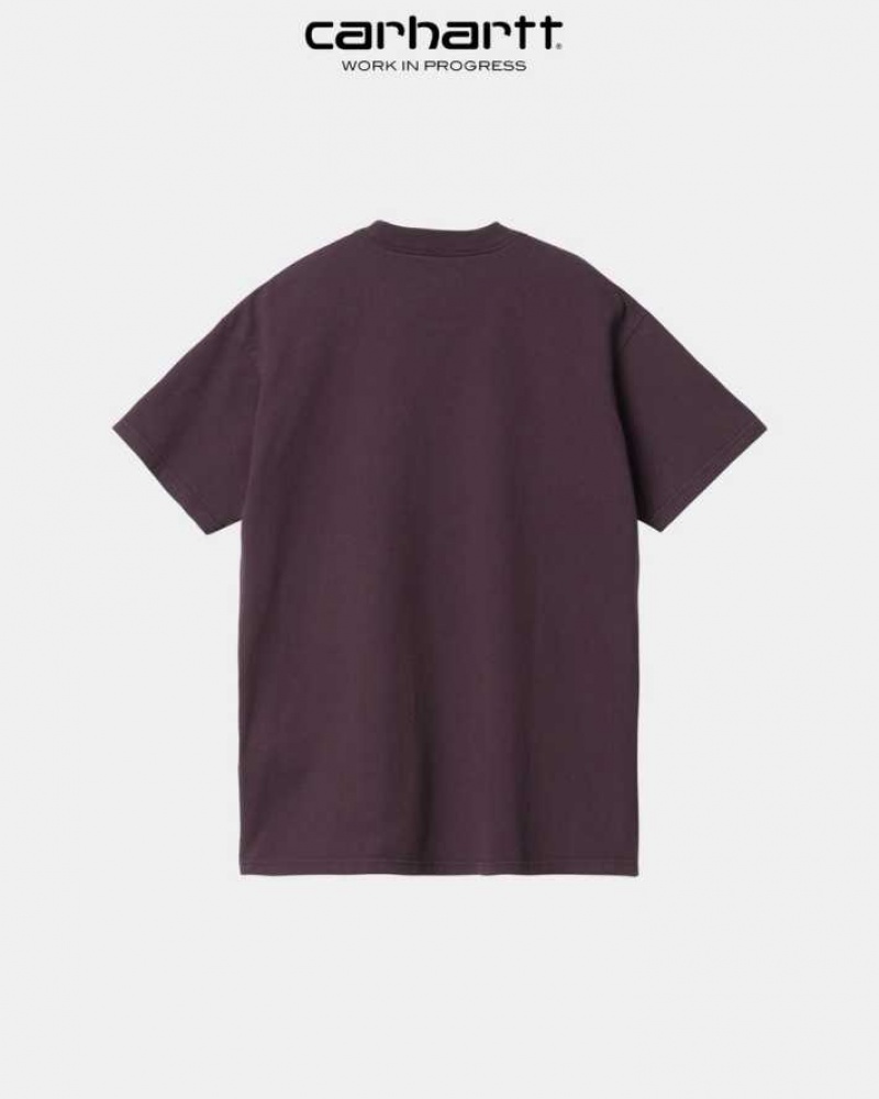 Carhartt Wip Hallucinogen T-Shirt Dark Plum | TH0002209