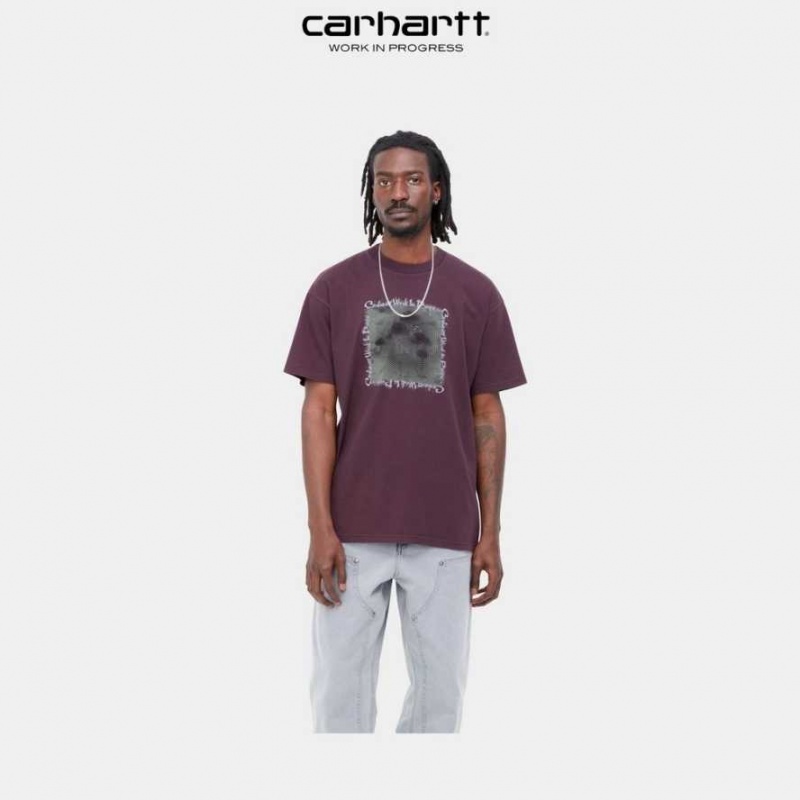 Carhartt Wip Hallucinogen T-Shirt Dark Plum | TH0002209