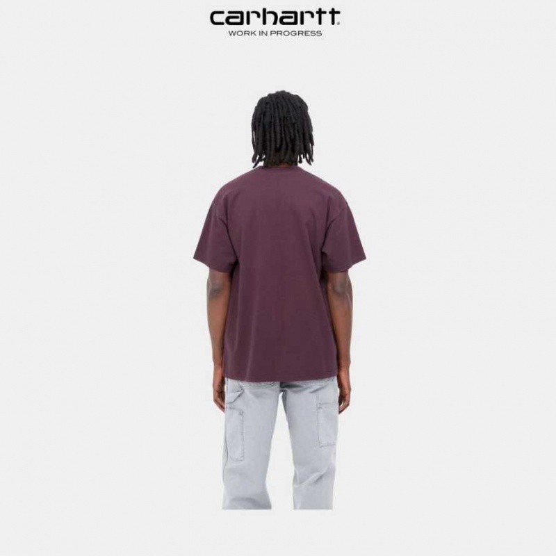 Carhartt Wip Hallucinogen T-Shirt Dark Plum | TH0002209