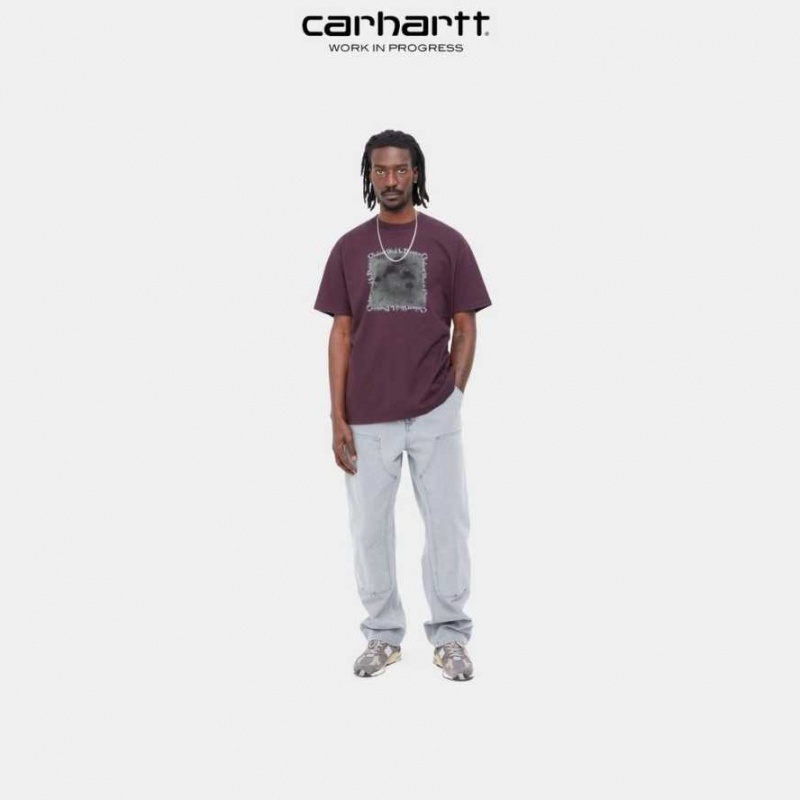 Carhartt Wip Hallucinogen T-Shirt Dark Plum | TH0002209