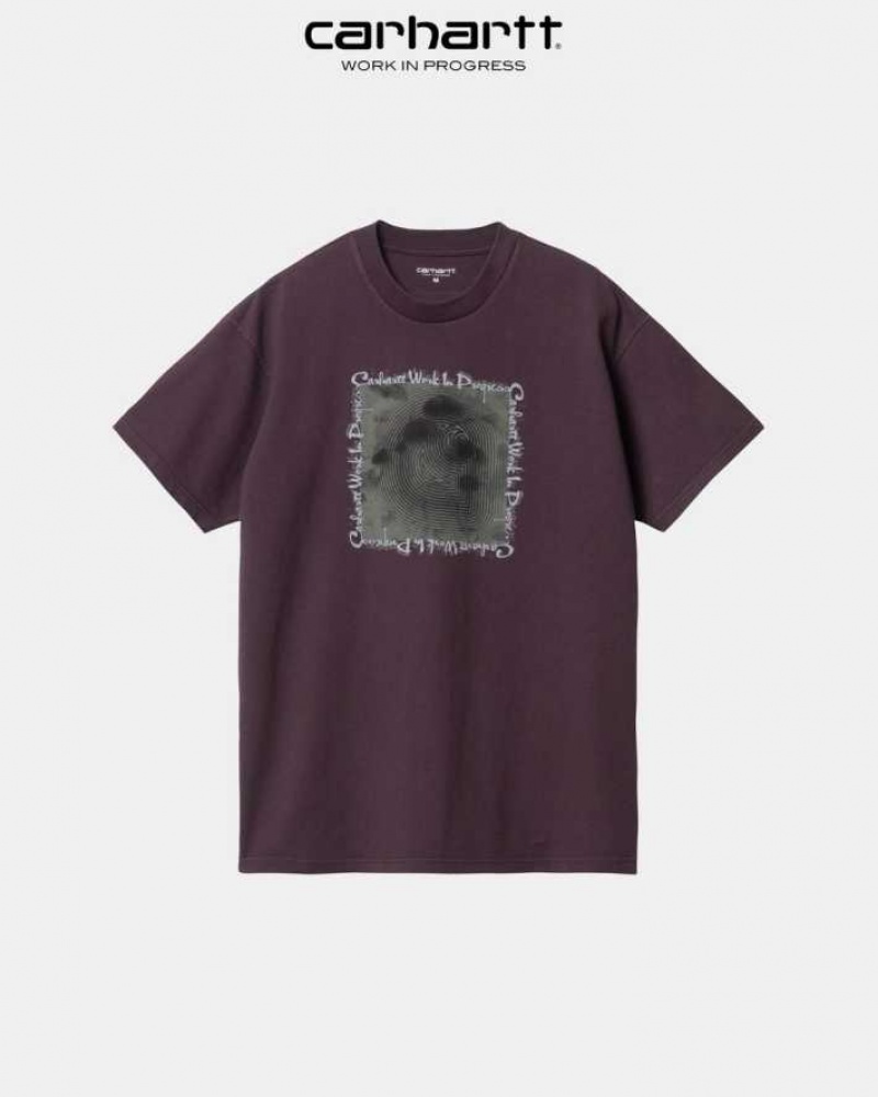 Carhartt Wip Hallucinogen T-Shirt Dark Plum | TH0002209