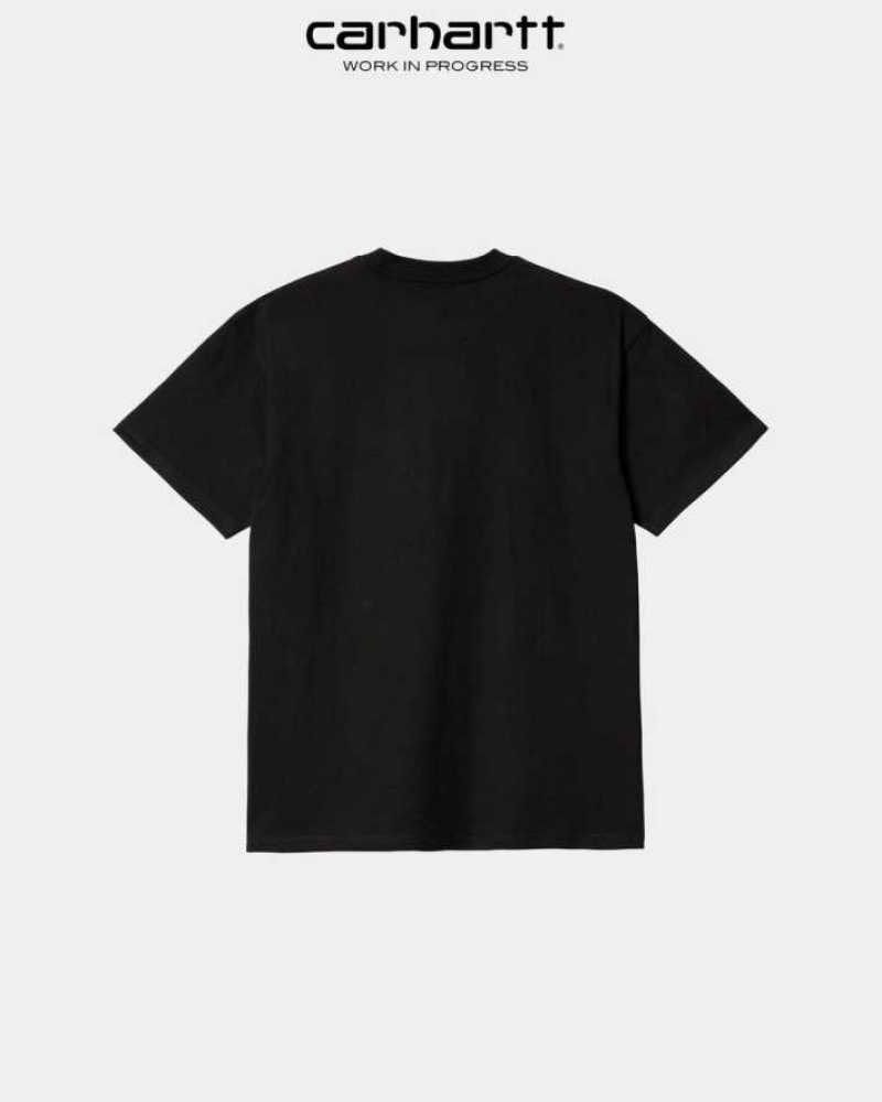 Carhartt Wip Happy Script T-Shirt Black | TH0002211