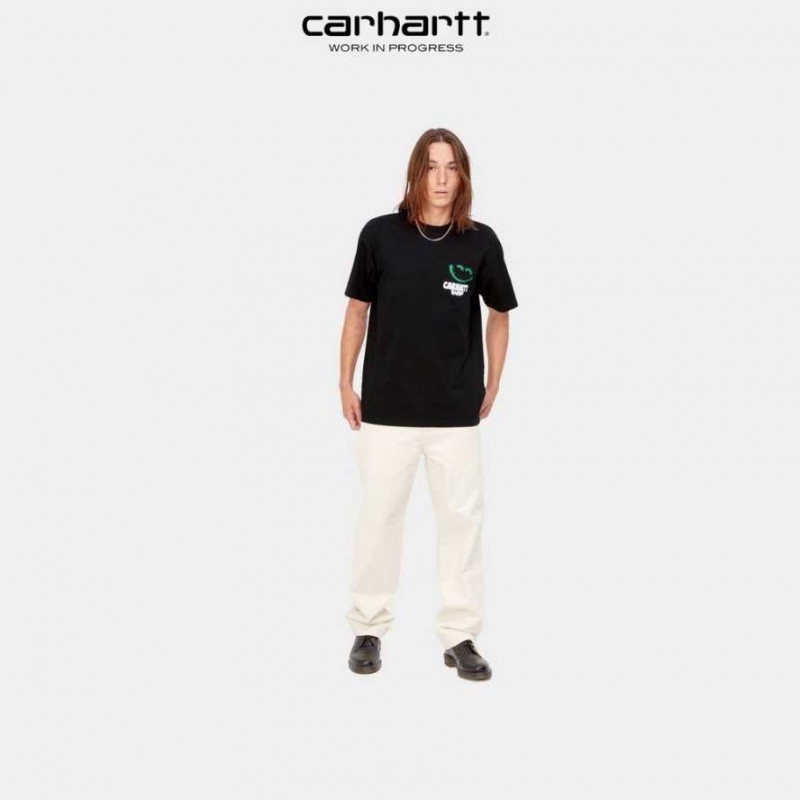 Carhartt Wip Happy Script T-Shirt Black | TH0002211