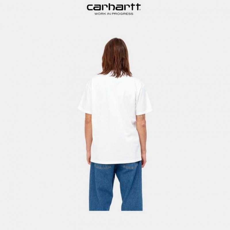 Carhartt Wip Happy Script T-Shirt White | TH0002212