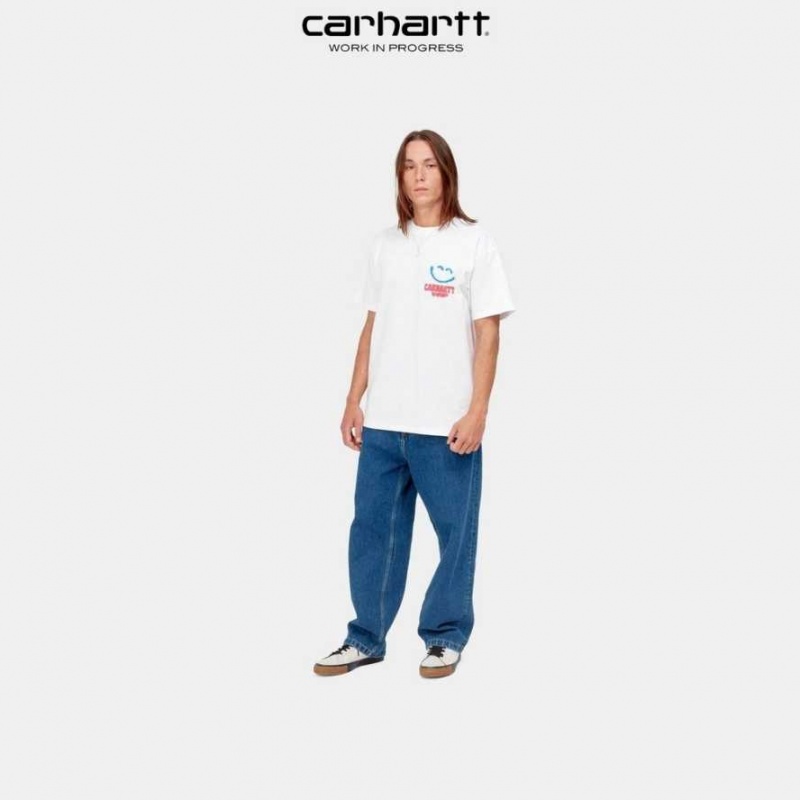 Carhartt Wip Happy Script T-Shirt White | TH0002212