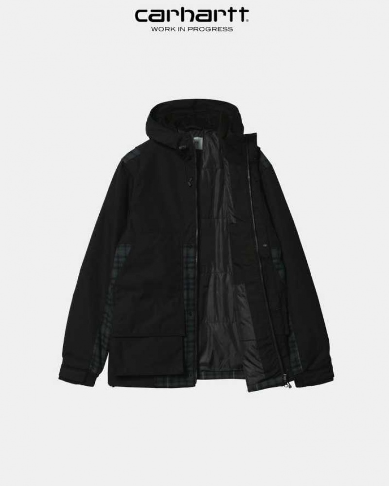 Carhartt Wip Highbury Check Jacket Black | TH0000048