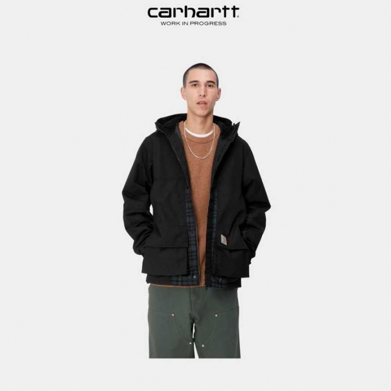 Carhartt Wip Highbury Check Jacket Black | TH0000048