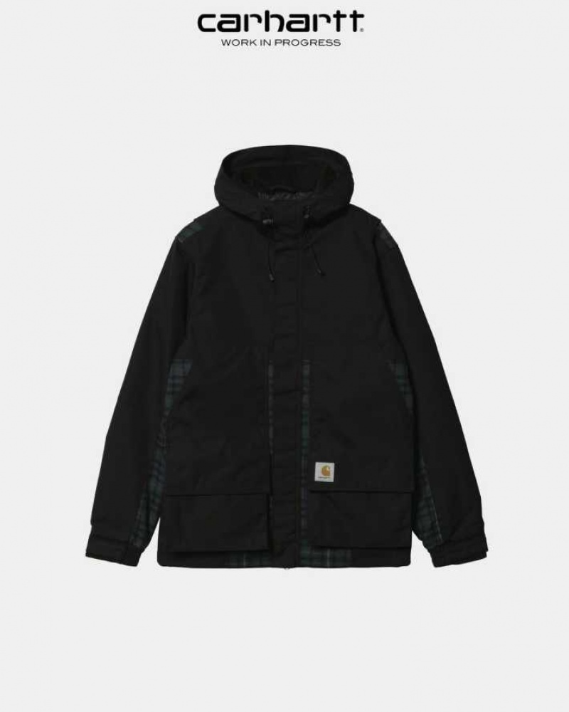 Carhartt Wip Highbury Check Jacket Black | TH0000048