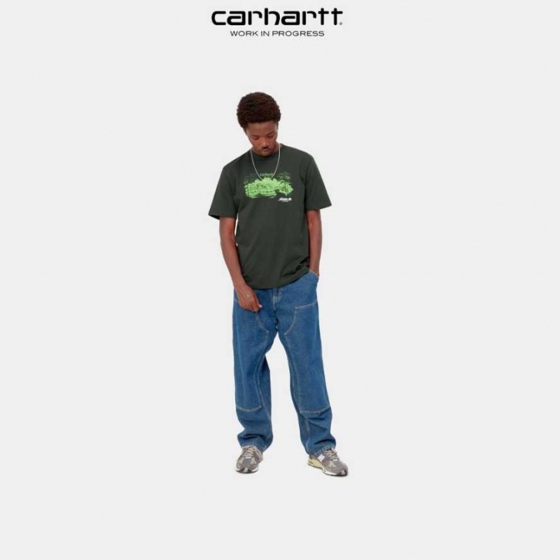 Carhartt Wip Home Builders T-Shirt Boxwood | TH0002218