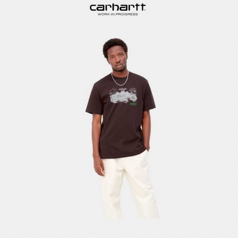 Carhartt Wip Home Builders T-Shirt Dark Umber | TH0002217