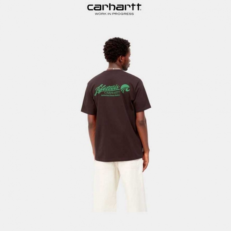 Carhartt Wip Home Builders T-Shirt Dark Umber | TH0002217