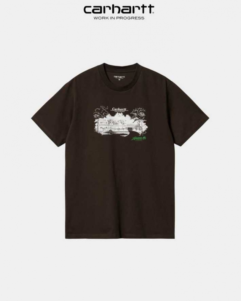 Carhartt Wip Home Builders T-Shirt Dark Umber | TH0002217