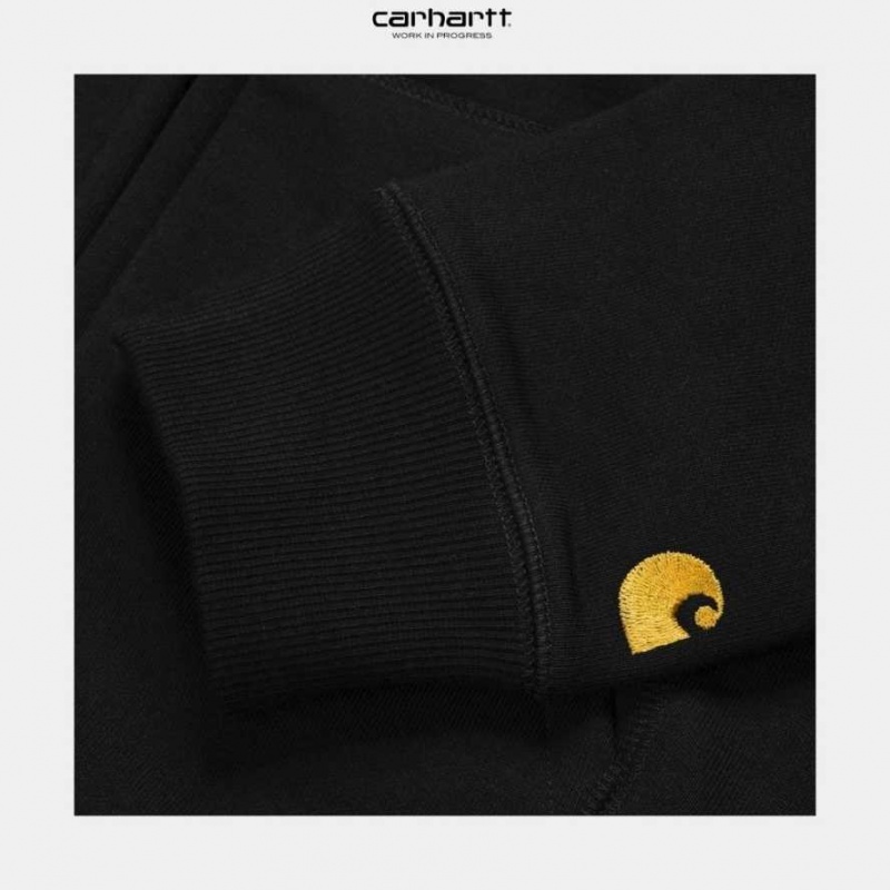 Carhartt Wip Hooded Chase Jacket Black | TH0000057