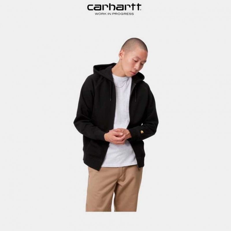 Carhartt Wip Hooded Chase Jacket Black | TH0000057