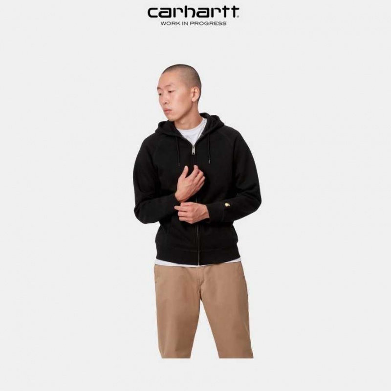 Carhartt Wip Hooded Chase Jacket Black | TH0000057